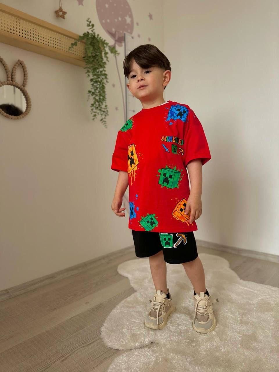 Minecraft şortlu Takım