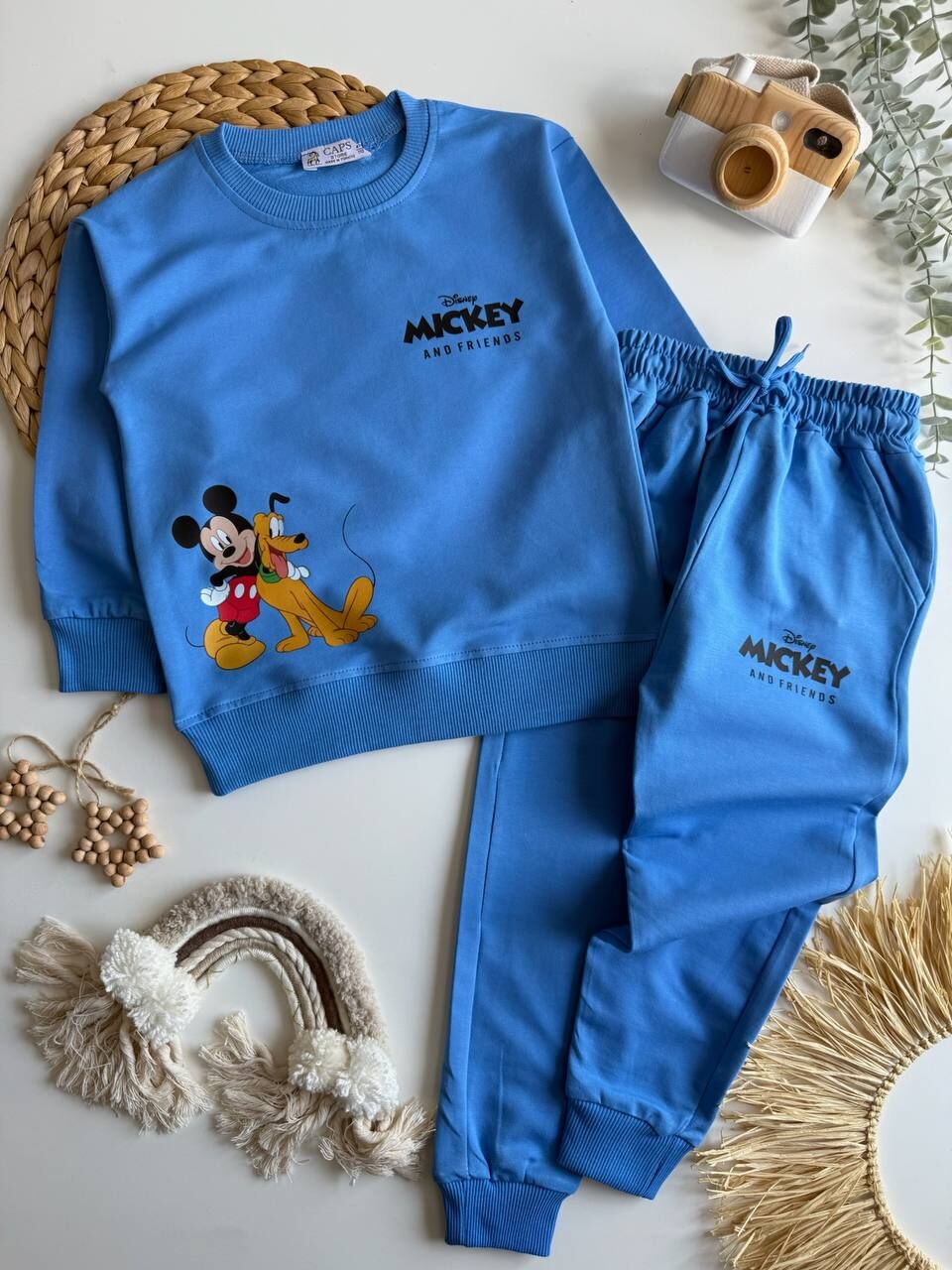 2 İp Mavi Mickey Mouse Takım