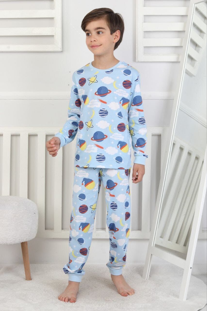 Desenli Pijama Takım