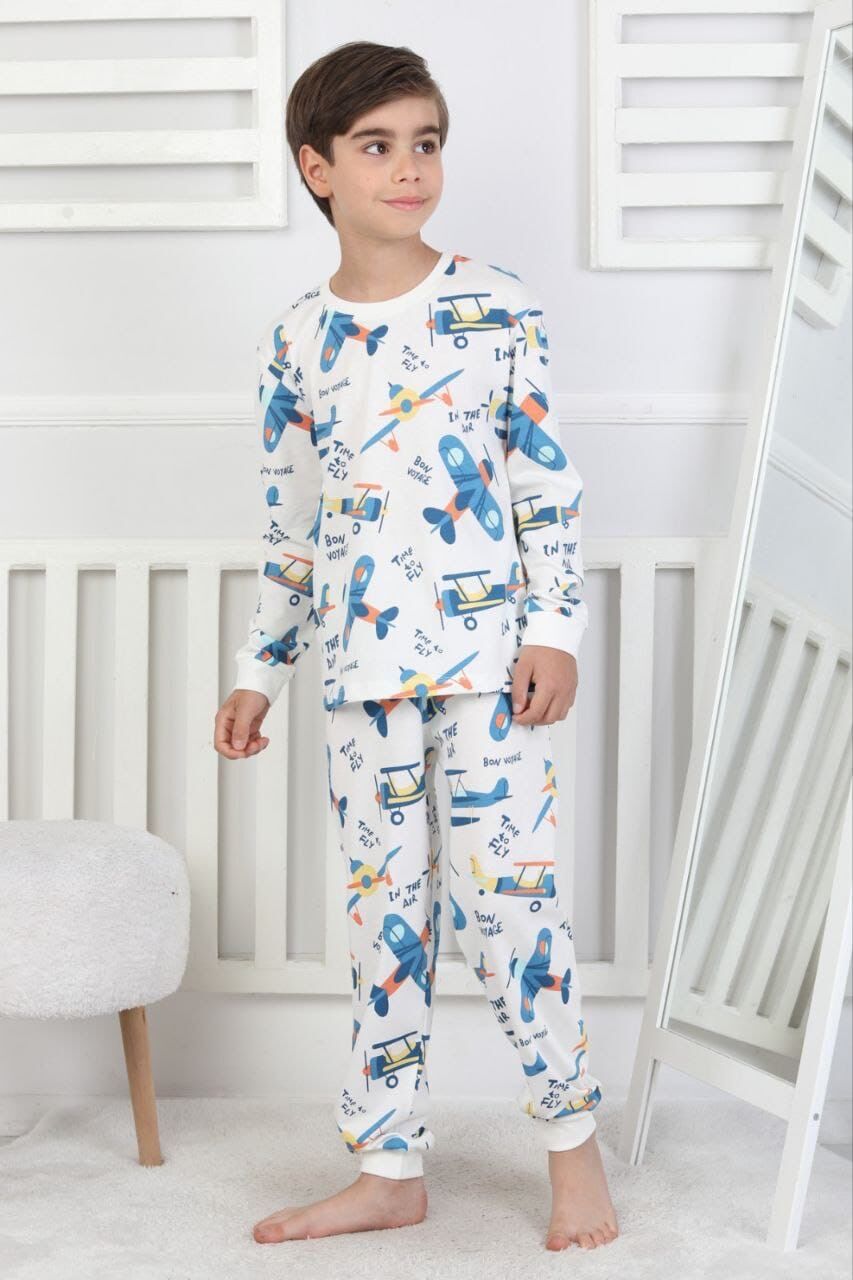 Desenli Pijama Takım