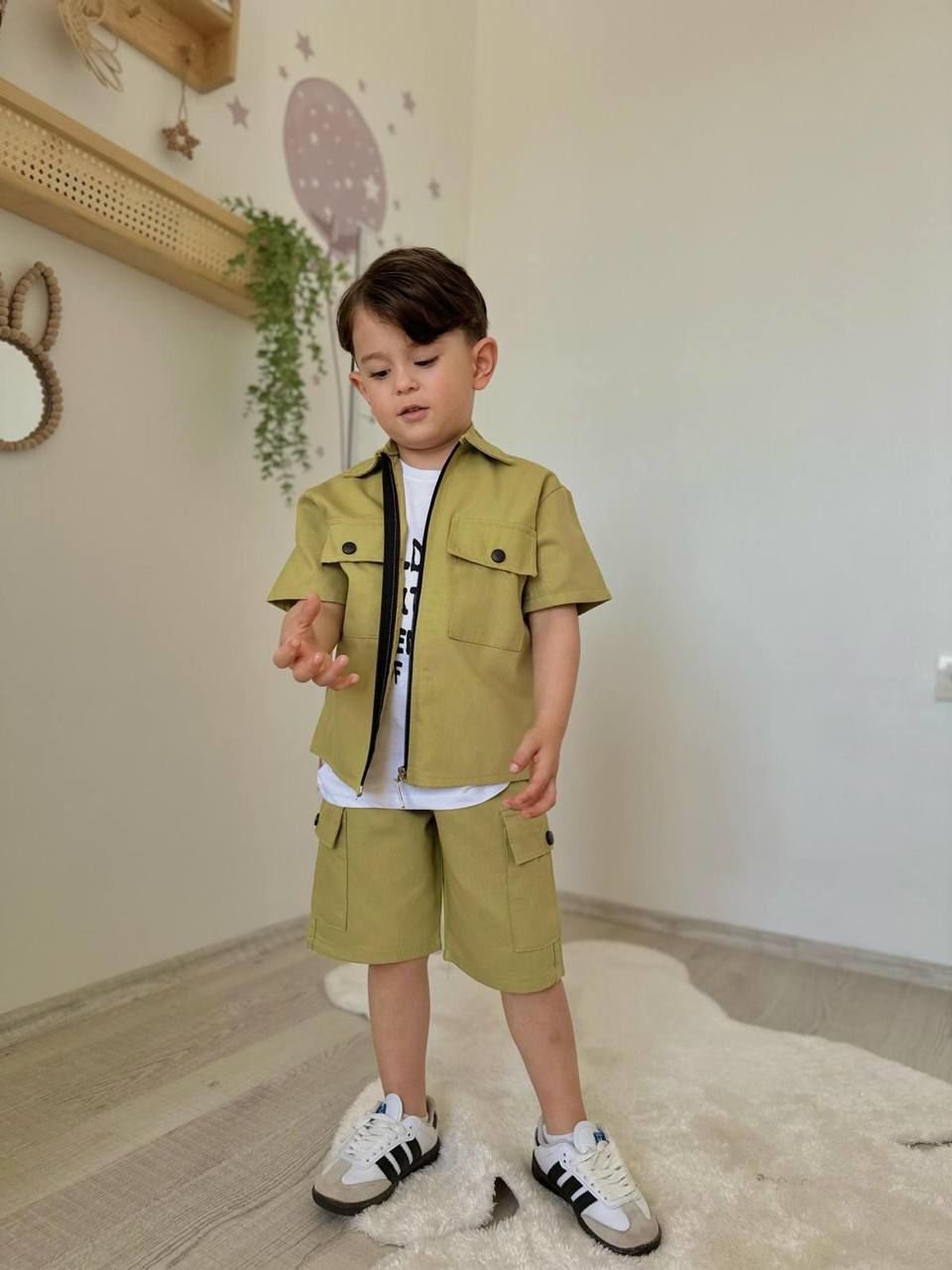 Yağ yeşili 3 lü takım