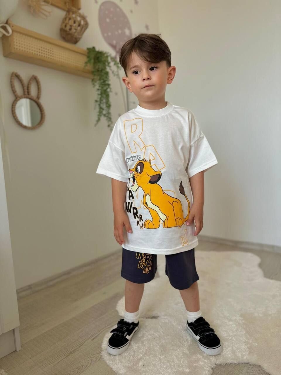 Lion king şortlu takım