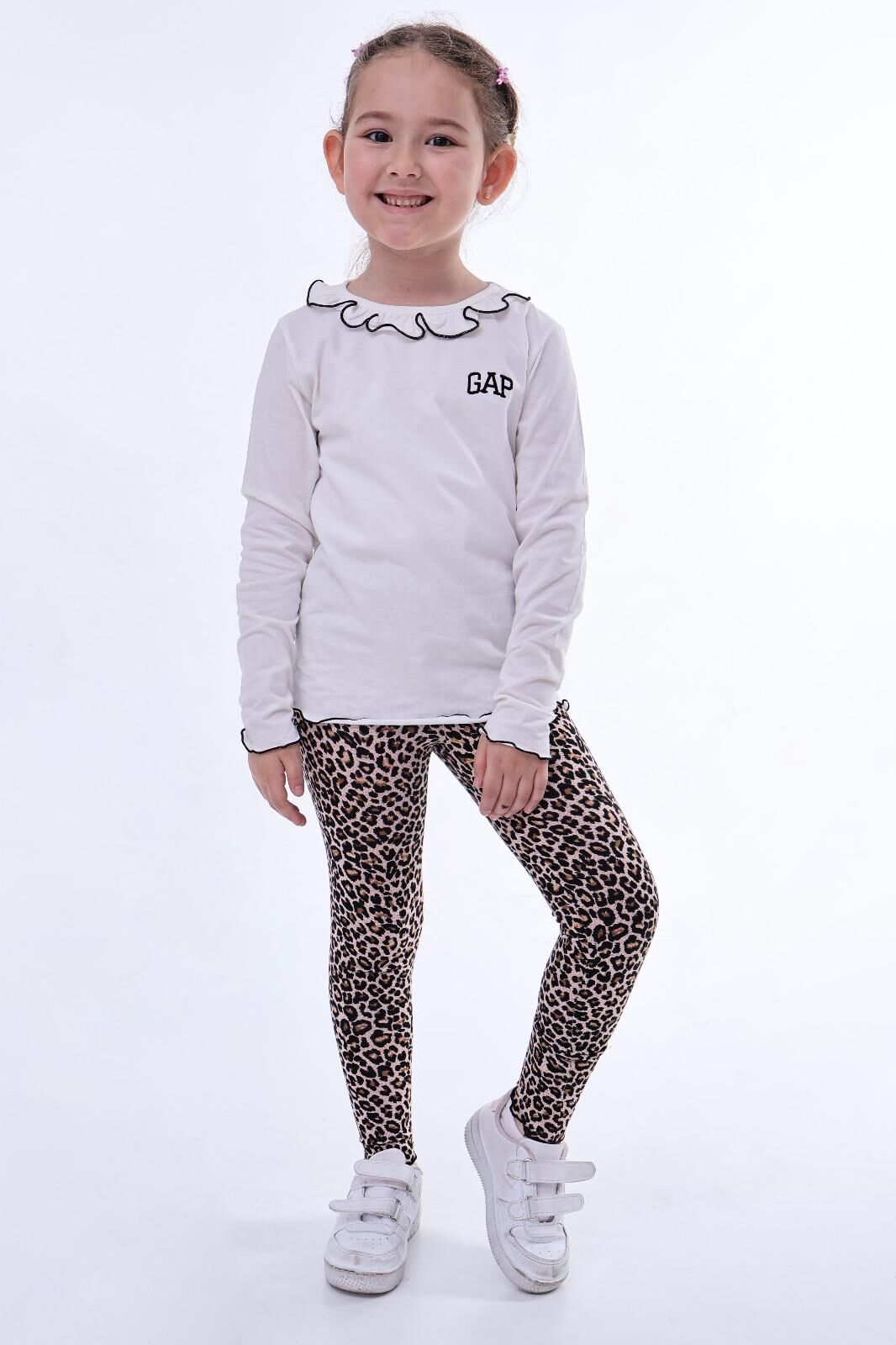 2 ip Gap leopar beyaz