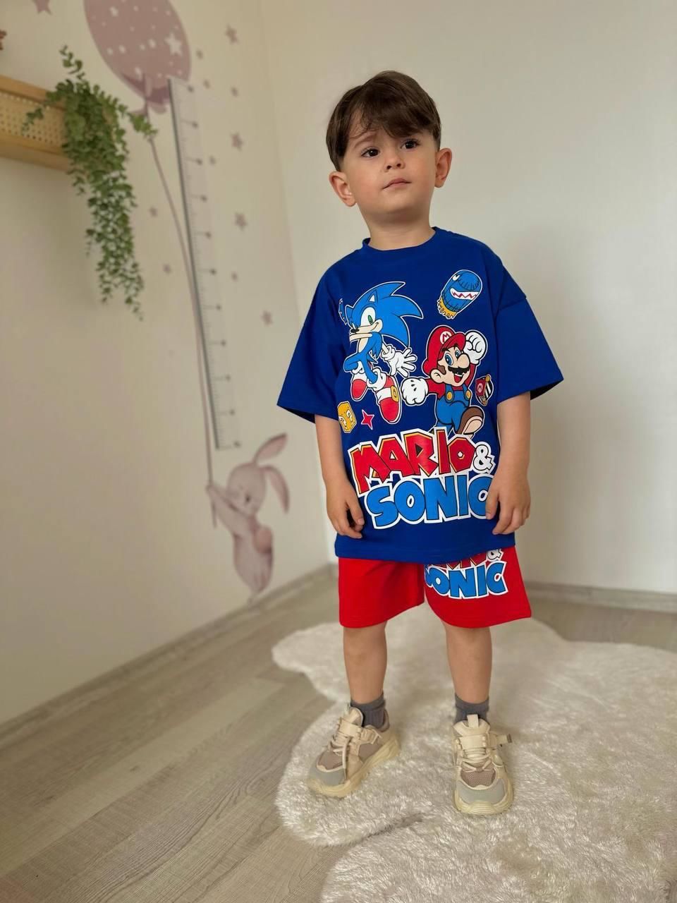 Sonic ve Mario Şortlu Takım