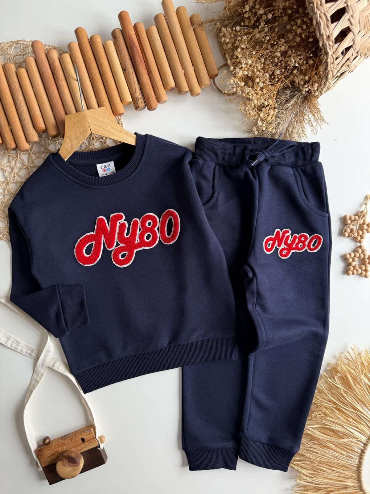 3 İplik Fırçalı Kumaş Ny Takım