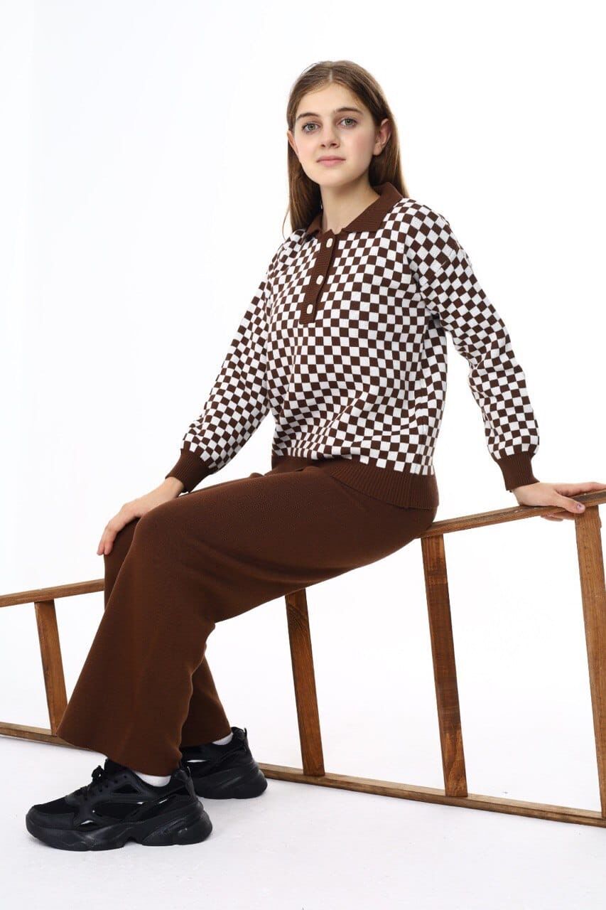 Kahve Triko Takım ( 8-14 Yaş)