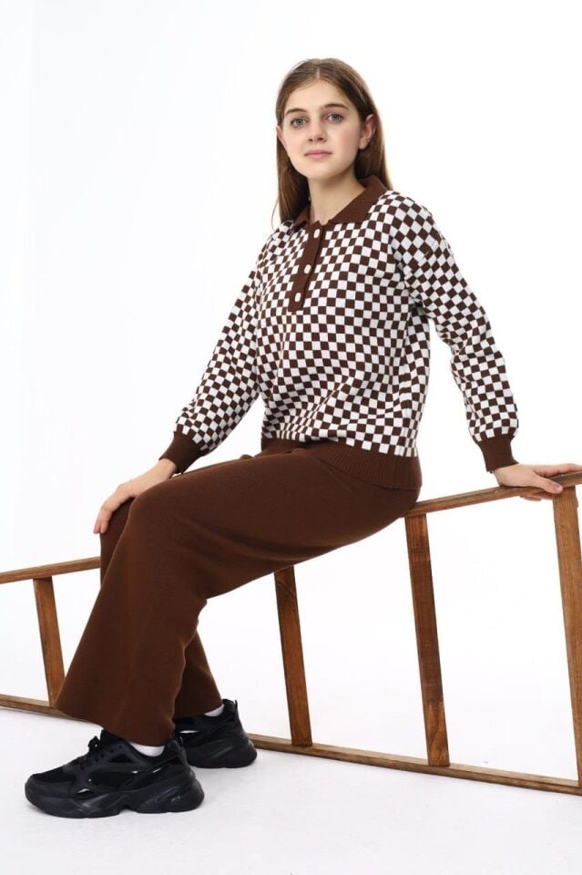 Kahve Triko Takım ( 8-14 Yaş)