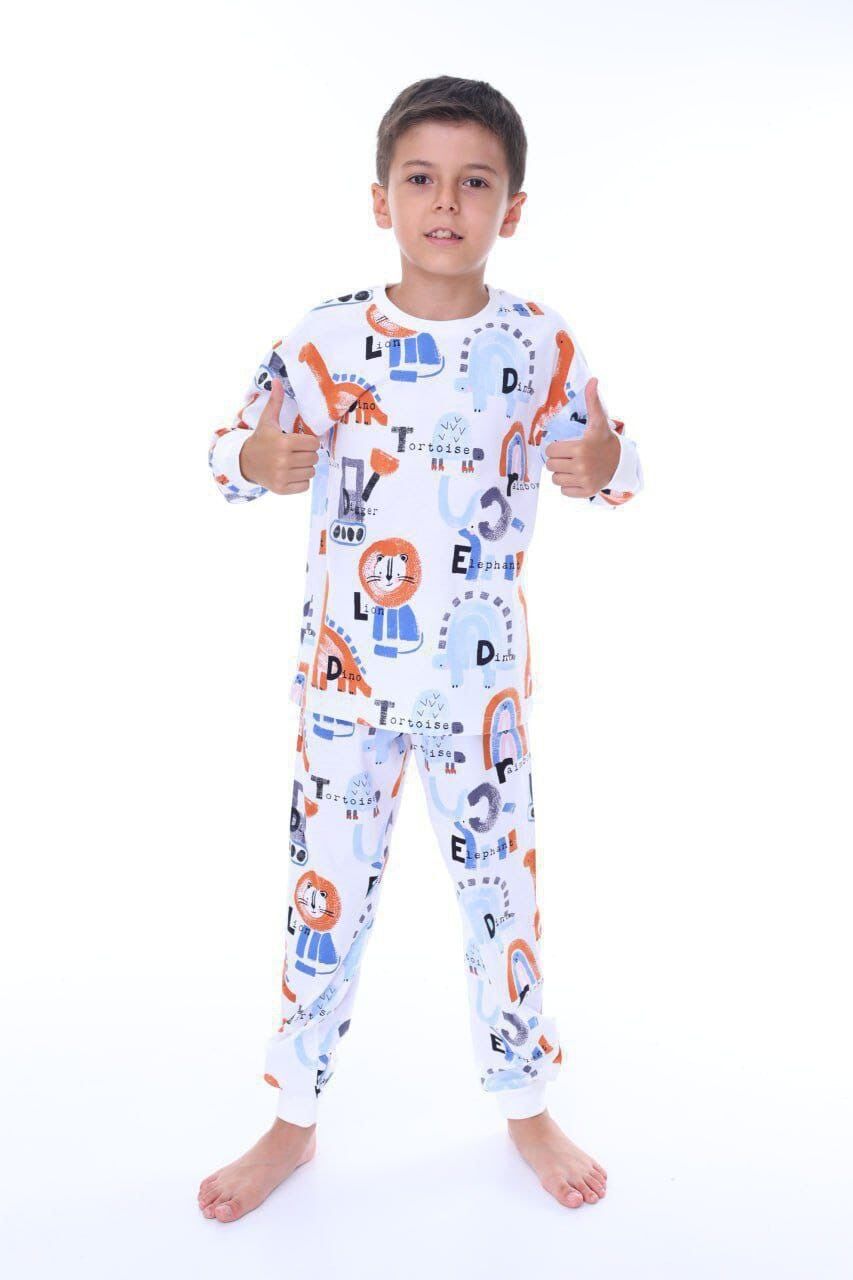 Aslan Desenli Pijama Takım