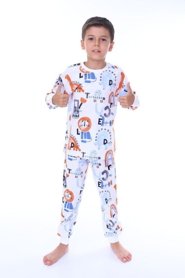Aslan Desenli Pijama Takım