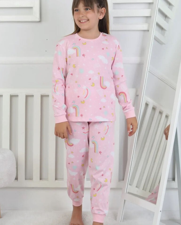 Desenli Pijama Takımı