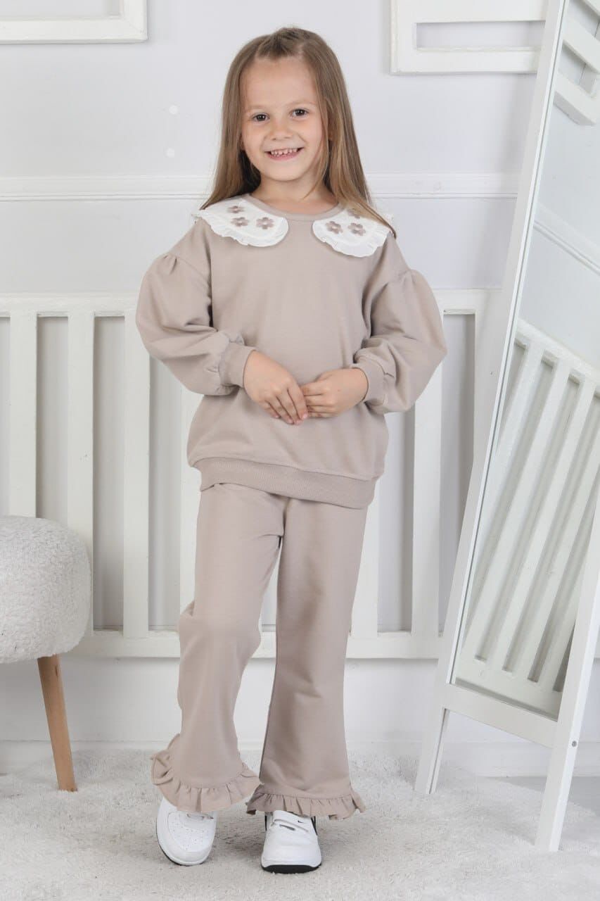 Bebe Yaka Fırçalı Kumaş