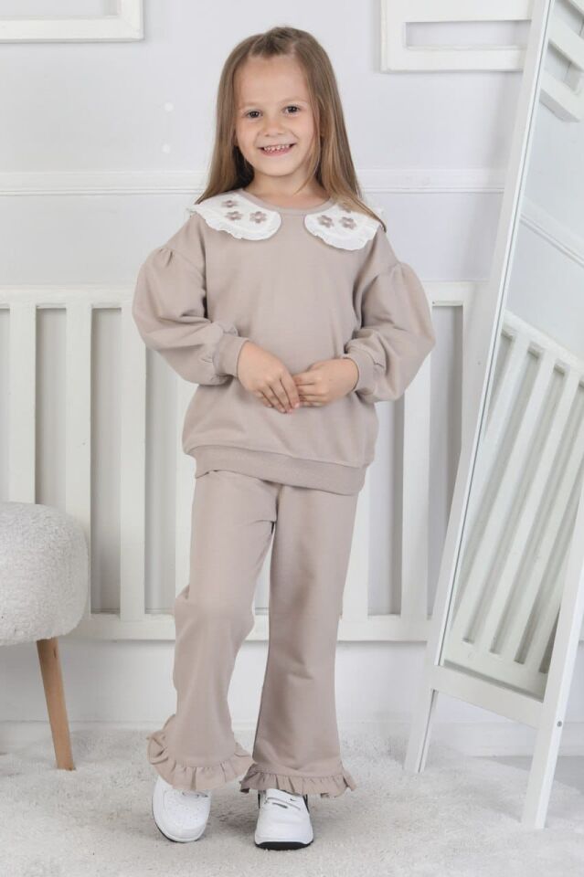 Bebe Yaka Fırçalı Kumaş