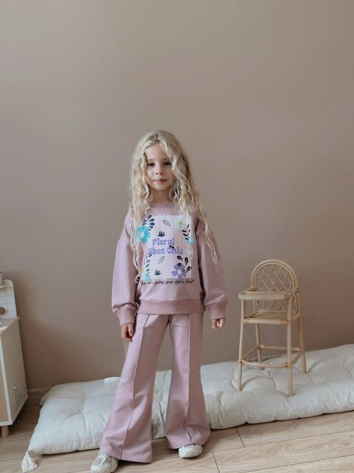 2 İplik Çiçekli Takım