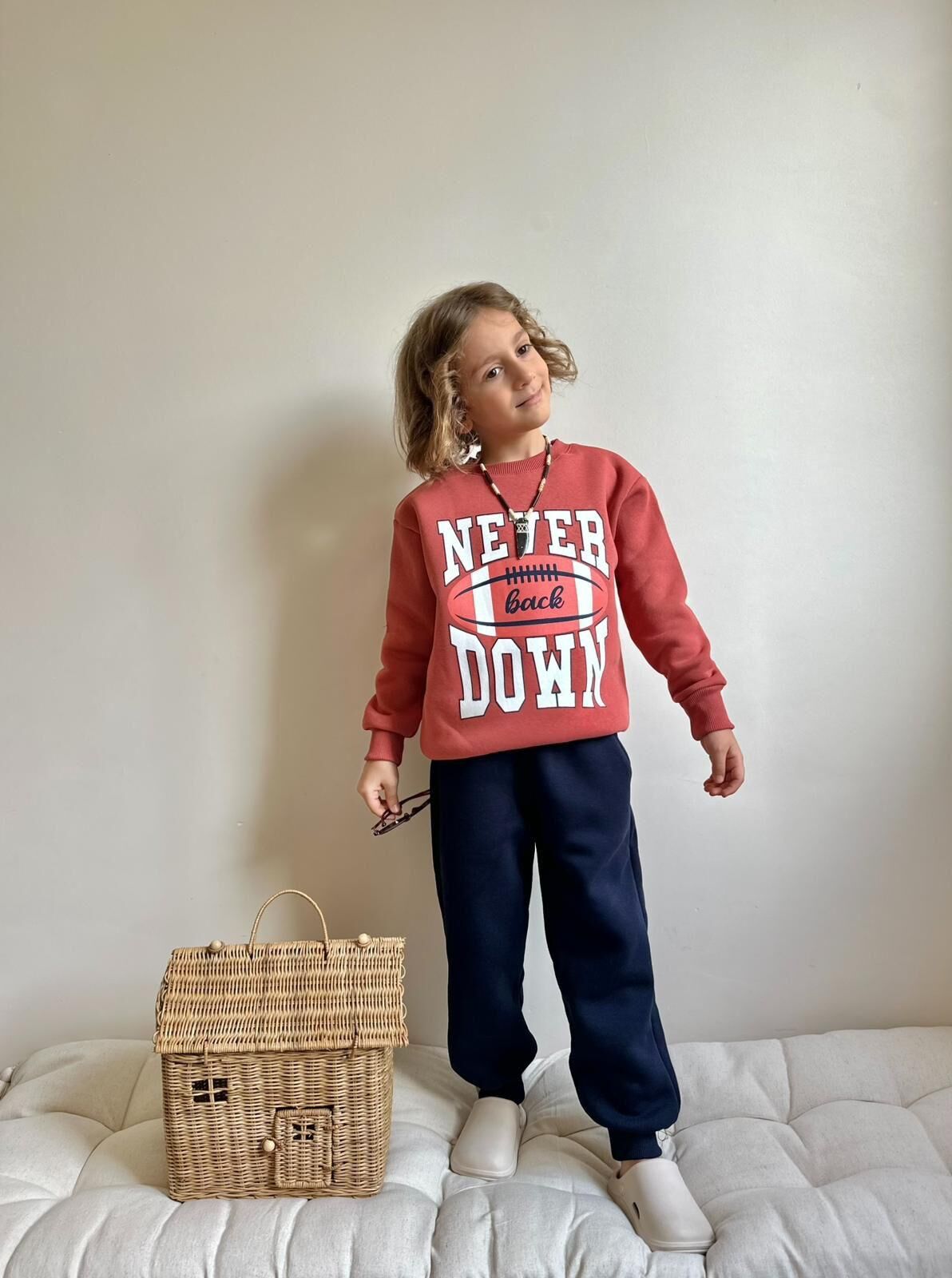 3 İplik Şardonlu Never Takım(5-14Yaş)