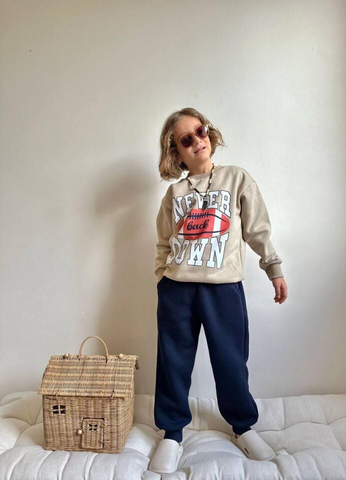 3 İplik Şardonlu Never Takım(5-14Yaş)