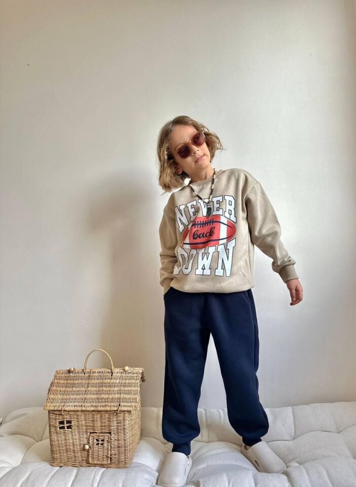 3 İplik Şardonlu Never Takım(5-14Yaş)