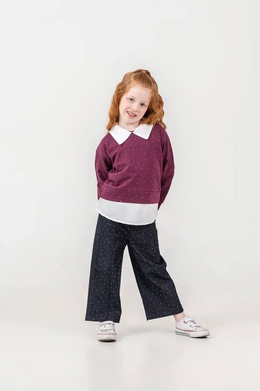 Bebe Yaka Taşlı Takım