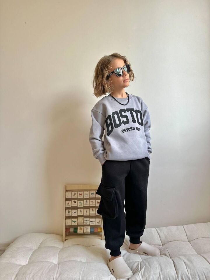 3 İplik Şardonlu Boston Takım(5-14Yaş)