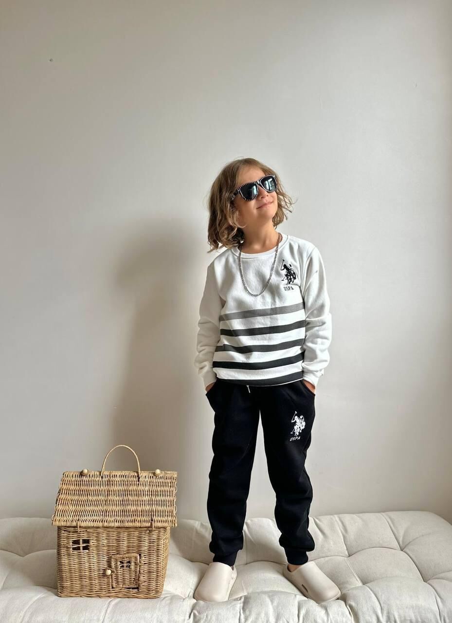 3 İplik Şardonlu Polo Takım(5-14Yaş)