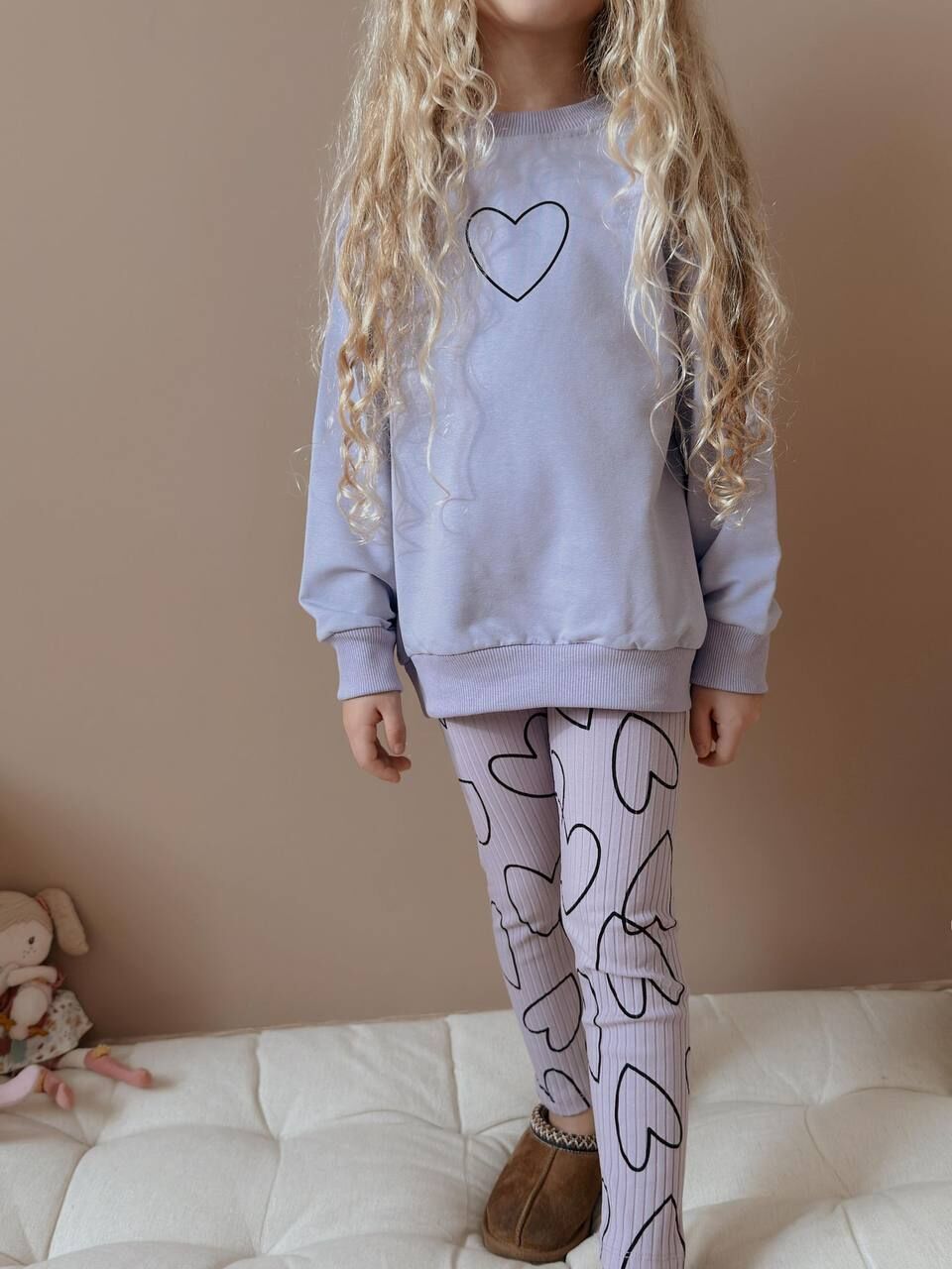 2 İplik Taytlı Takım(Lila)