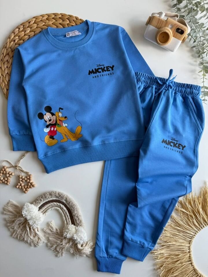 2 İp Mavi Mickey Mouse Takım
