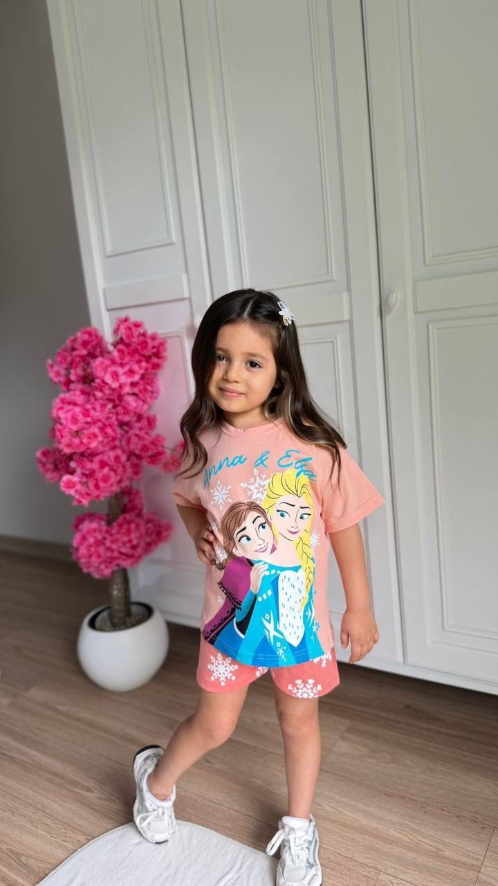 Elsa ve Anna Şortlu Takım