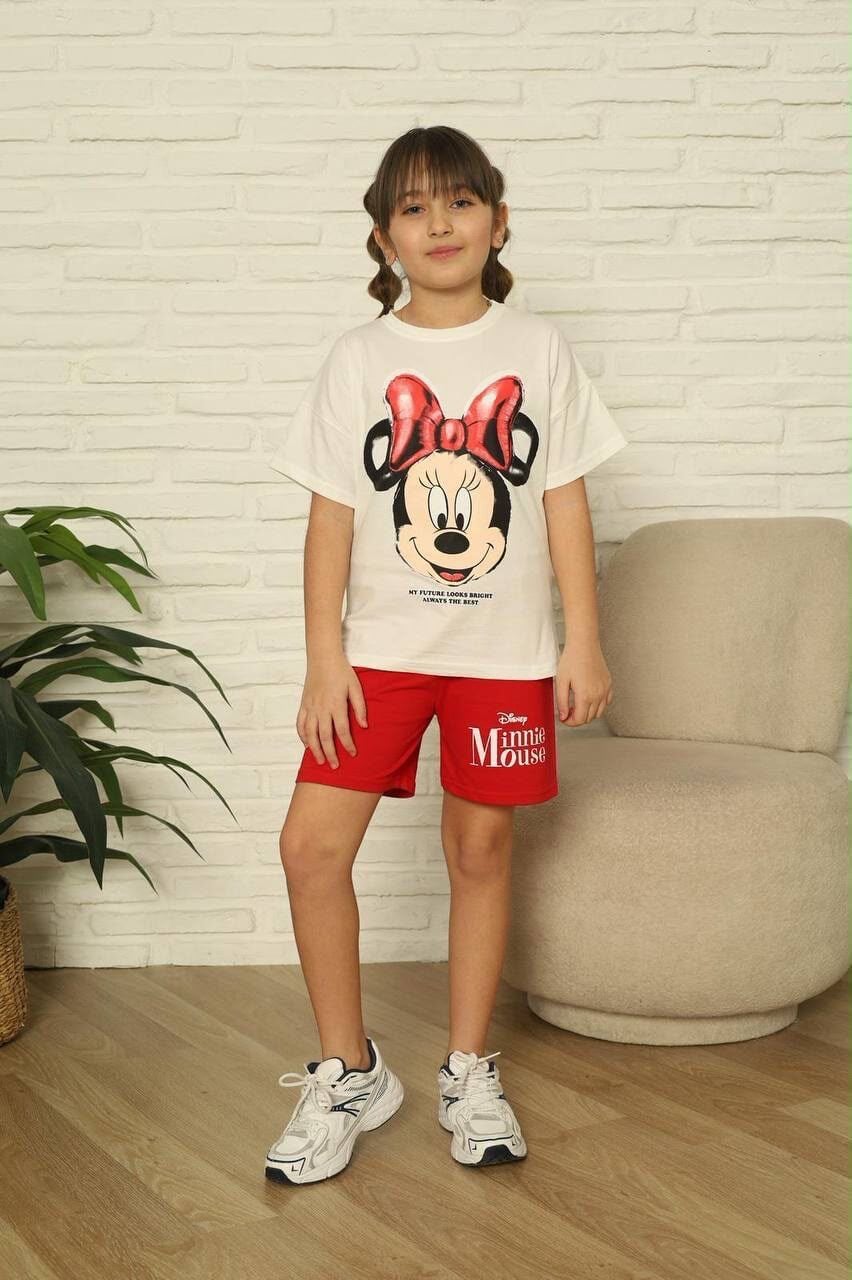 Minnie Mouse Şortlu Takım