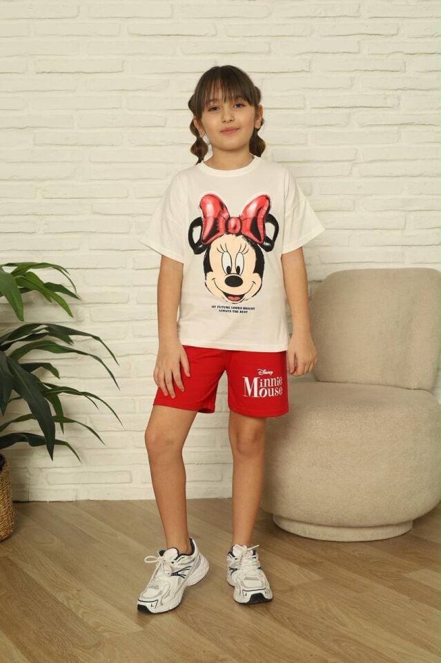 Minnie Mouse Şortlu Takım