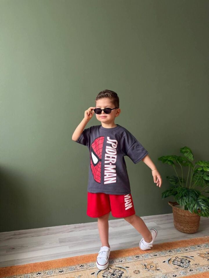 Spiderman Şortlu Takım