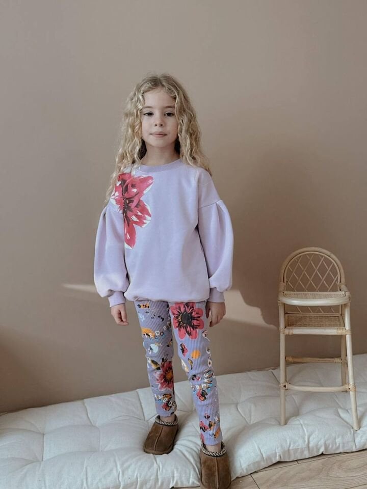 3 ip Şardonlu  Çiçekli Taytlı Takım