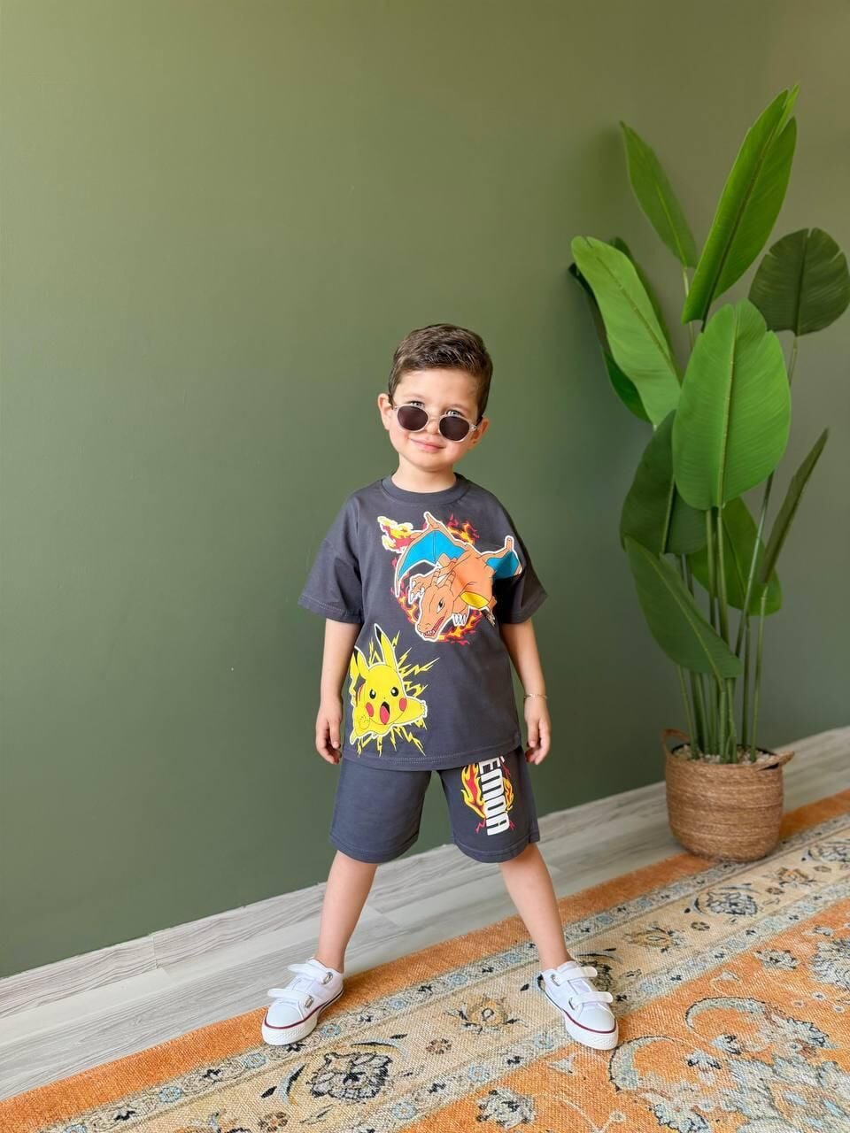 Picachu Şortlu Takım