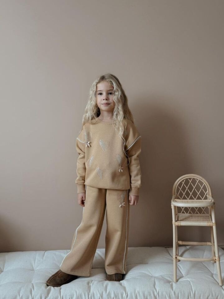 3 ip şardonlu Taşlı Kalpli Takım(5-14)