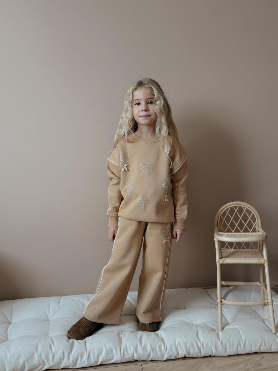 3 ip şardonlu Taşlı Kalpli Takım(5-14)