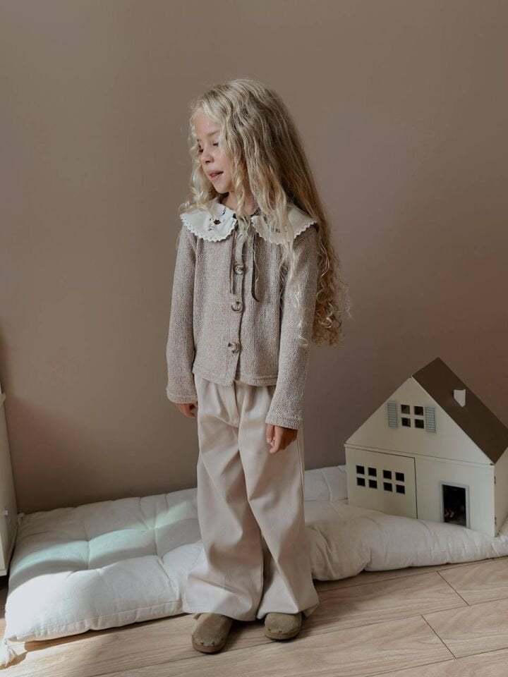 Bebe Yaka Triko Gabardin Takım