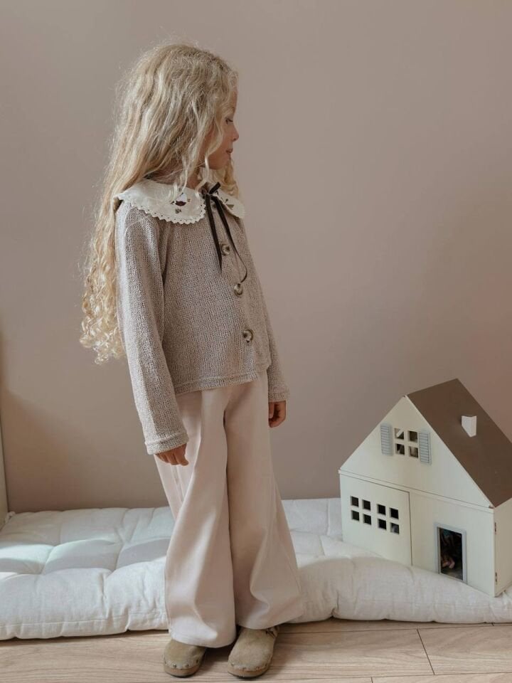 Bebe Yaka Triko Gabardin Takım