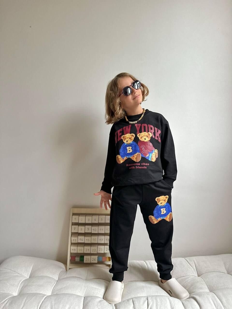 2 ip Teddy siyah takım