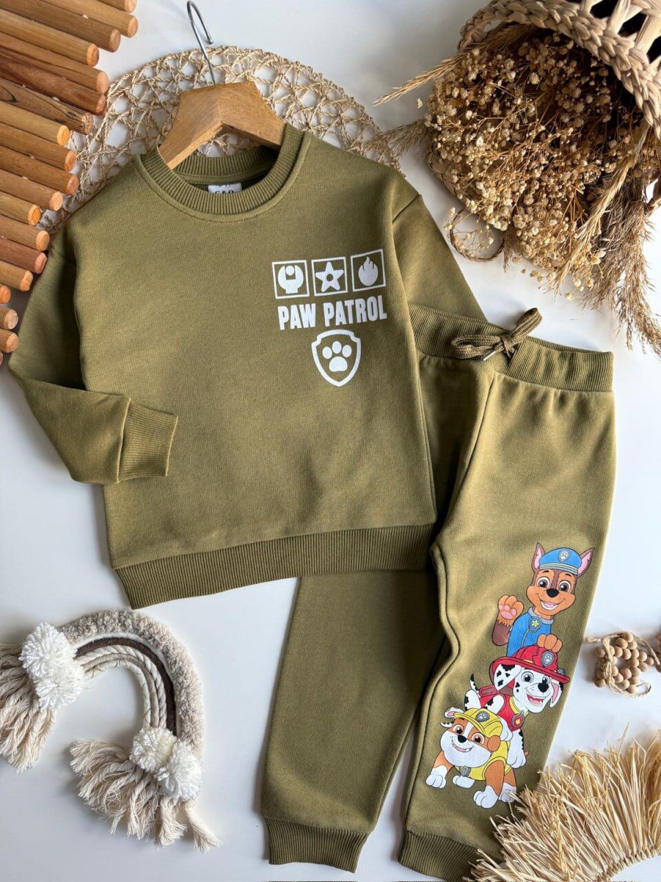 3 İplik Fırçalı Kumaş Paw Patrol