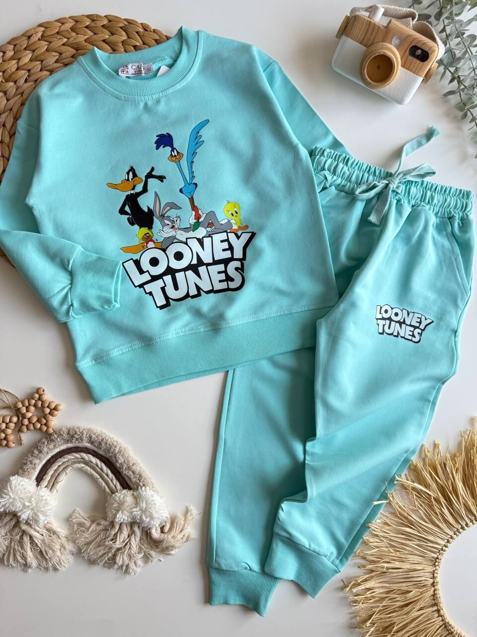 2 İp Turkuaz Loney Tunes Takım