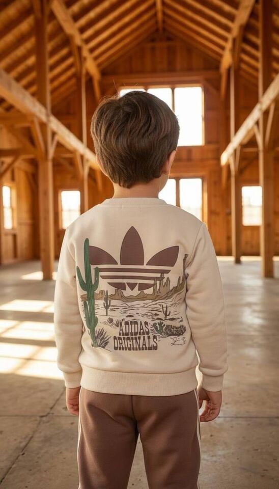 3 İplik Fırçalı Kumaş Adidas Takım