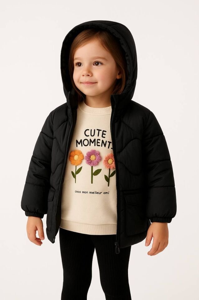 Kaputone Şapkalı Mont