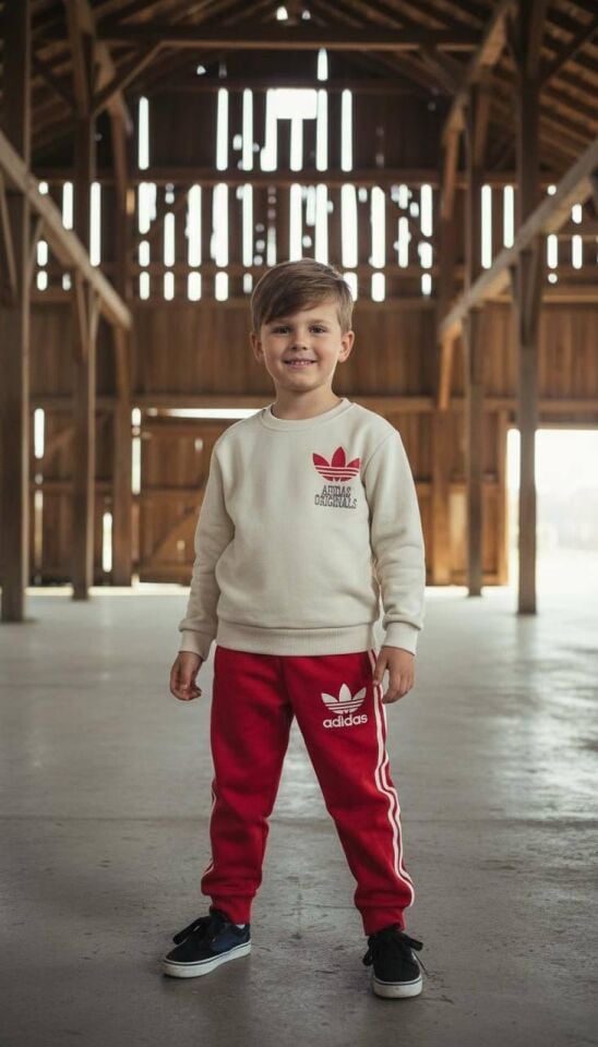 3 İplik Fırçalı Kumaş Adidas Takım