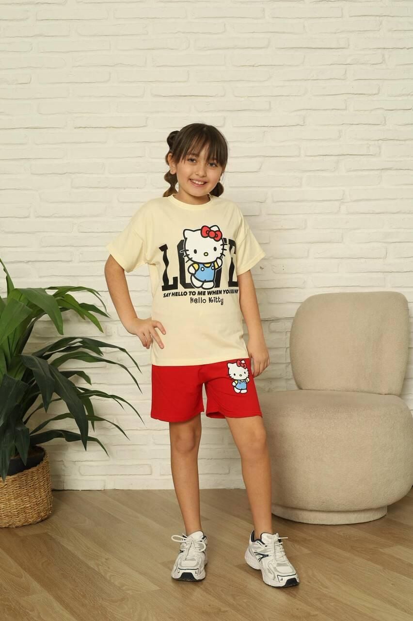 Hello Kitty Şortlu Takım