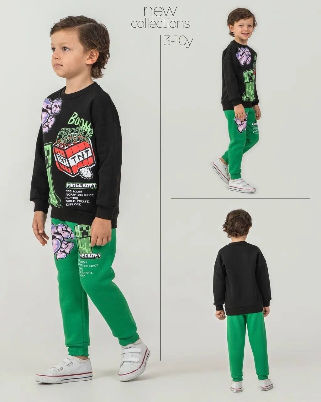 3 İplik Şardonlu Minecraft Takım