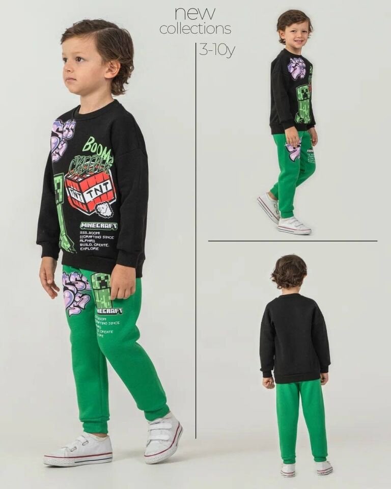 3 İplik Şardonlu Minecraft Takım