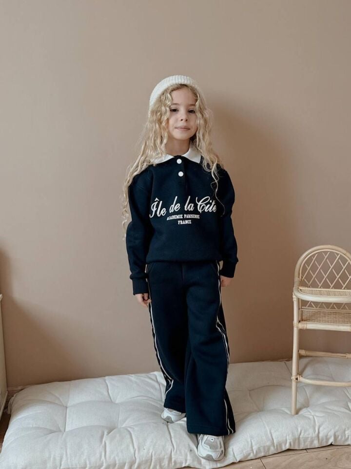 3 ip Şardonlu yakalı takım(5-14)