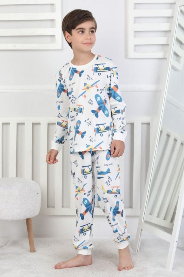 Desenli Pijama Takım