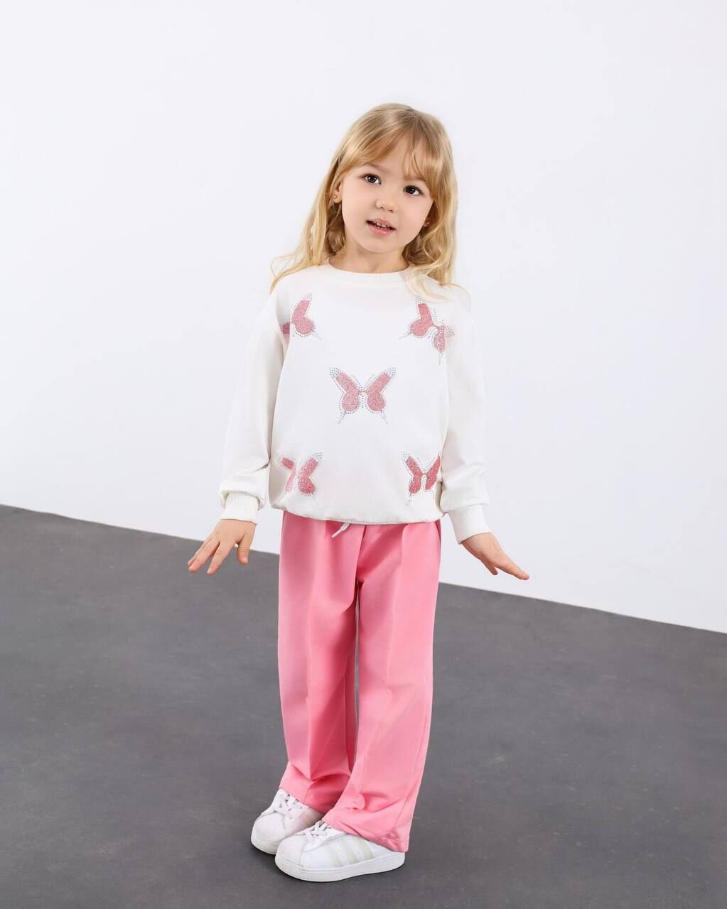 2 İplik Kelebek Desenli Takım