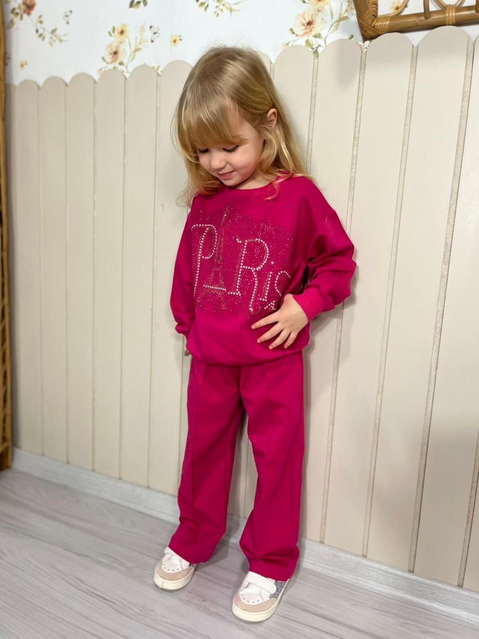 2 İplik Taşlı Çiçek Paris Takım