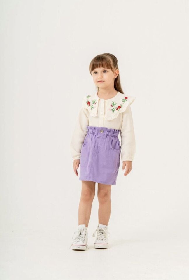 Etekli takım(Gömlek Müslin Etek Gabardin)