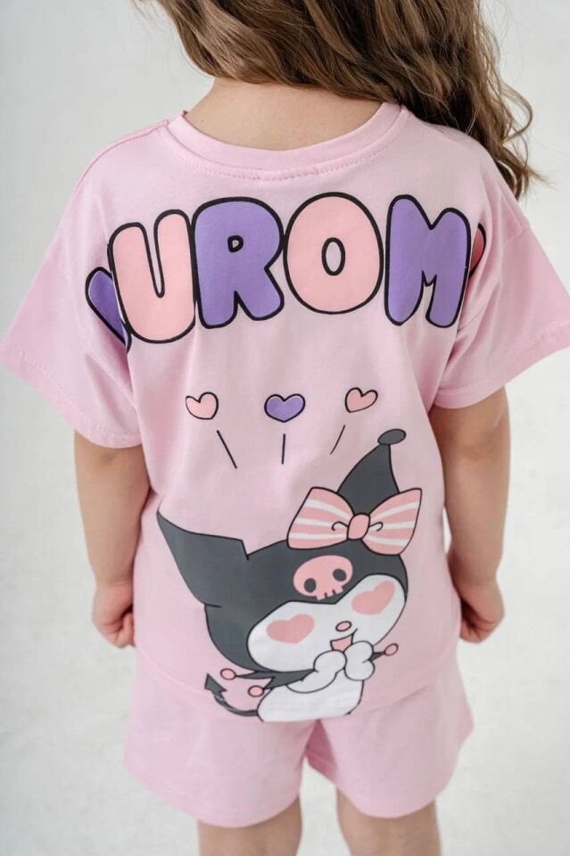 Kuromi şortlu takım